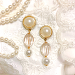 大ぶり アンティークパールイヤリング/ピアス