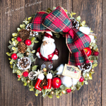 Xmas◇クリスマスリース◇足長サンタクロースLL 