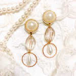 再販♡ 大ぶり ドロップパールのアンティークイヤリング/ピアス