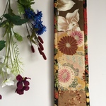 秋冬大人色パッチワークタペストリー（リバーシブル）