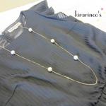 【再販】Spicy & Elegant☆cotton pearl & box chainネックレス