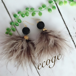 ♡再…再販！マラボーとフロッキービーズのピアス♡