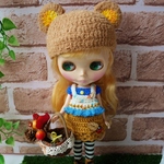 よしえ屋367[木の実探しクマさん５点セット]ブライス アウトフィット Blythe