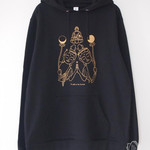 The sun & the moon (パーカー / black)