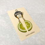 半月 ライム ピアス