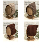 ベビー ボンネット＊ナチュラル＊(S.SS)