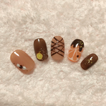 再販☆オレンジチョコネイル