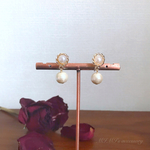 選べるパール＊double pearl ノンホールピアス 