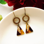 再販✴︎べっこうフェザーピアス・イヤリング