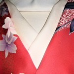 [新品]シルク半衿(オフホワイト無地)丹後ちりめん･ガード加工済･正絹