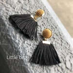 コーデュロイ&フリンジピアス
