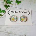 Micha MichA  プレートフラワー ピアス/イヤリング