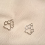 564h.Ac 肉球 大 ２個セット アクセサリー 金具選べます♪