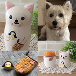 A様ペットオーダー品＊ウェスティ＊ワンコマトリョーシカ＊羊毛針山
