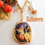 ハロウィン バッグチェーン ネコ