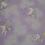 ゆめかわ♪ユニコーン柄☆ペガサス☆パープル☆コットン