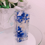 ブルーホワイト♡インテリア ハーバリウム♡メッセージ名入れ可能♡プレゼントギフトにも♡