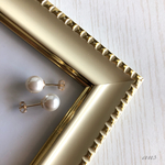 14kgf♢ひと粒パールピアス8mm