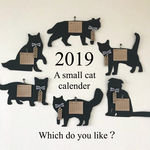 《特集掲載作品》選べる壁掛けミニ猫カレンダー 2019