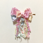【訳あり】ひらひら💕グラデーションリボンと引き揃え糸ヘアピン F 