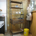 DRAWER SHELF HI65 /古材とアイアンのドロワーシェルフハイ65幅 