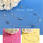 小さい雫 ♡上品 ロングネックレス