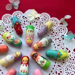 ちょっとレトロなインコのmini miniマトリョーシカ