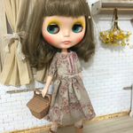 【送料無料】リカちゃん、ブライス ナチュラルワンピース