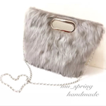 ハンドル付♡ ファーbag