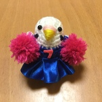 チアダン♡応援セキセイインコちゃん（コバルトブルー）