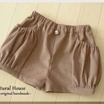 更に値下げ　セール【110】あずきミルク　コーデュロイ　かぼちゃパンツ