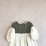 sale ⋆ 完成品販売 バイカラーギャザーワンピース 90
