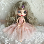 リカちゃんジェニーちゃんブライス1/6人形ドール用服花嫁ワンピースblythemomoko