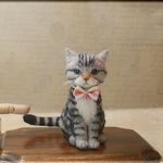 羊毛フェルト　猫　サバトラさん　ねこ　ネコ　