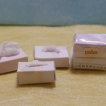 ミニチュア箱ティッシュ（パック付き）