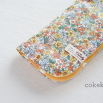 🌼 Mix Flower Garden 🌼 ふわっふわの8重ガーゼ ハンカチ 20cm  アイボリー×イエロー