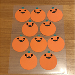 壁面飾り【まんまるハロウィン10枚】