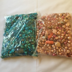 アクリルビーズアソート  青、ピンク