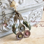 ～＊Bouquet of dahlia＊～vintage ネックレス／S