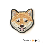 ころころ柴犬の刺繍ワッペン