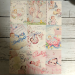 デザインペーパー♡A4サイズ   レトロBaby柄♡10枚セット     117