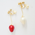 Strawberry Cottonpearl ピアスorイヤリング