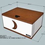 ｃさまオーダー作品＊三日月の木箱＊