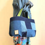coco9111様専用デニムパッチbag(L)m256