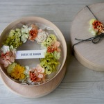  Box wreath　yellow&orange