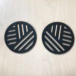 WOOD CIRCLE DESIGN CHARM  PARTS