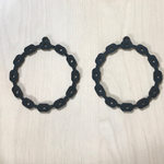 WOOD BLACK RING HOOP DESIGN CHARM PARTS