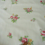 有輪商店☆宮崎順子☆薔薇柄PO-395RQ-タイプライターF ★クリーム50x110cm