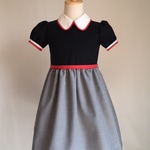 黒のパフスリーブワンピース　120サイズ（限定1点）　