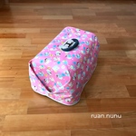 キャリーカバー(リッチェルS用) 丸顔猫さん・ピンク